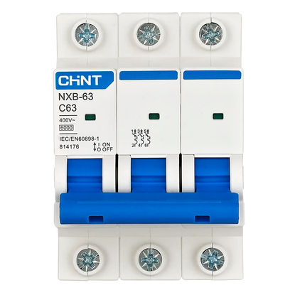 CHINT NXB-63 TRIPLE POLE 6ka 63a MCB
