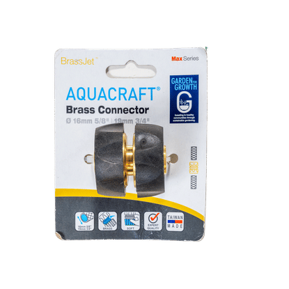 AQUACRAFT BRASS 19mm ¾" HOSE CONNECTOR