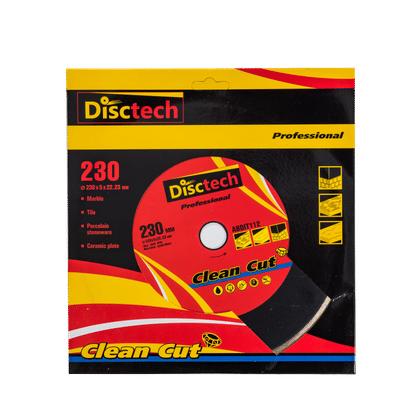 DISCTECH SOLID 230mm DIAMOND CUTTING DISC 