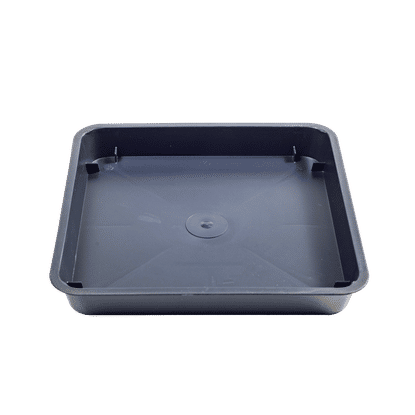 SQUARE POT BLACK 17.5cm SAUCER