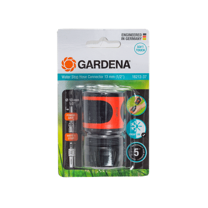 GARDENA WATER STOP 13mm HOSE CONNECTOR