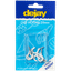 DEJAY PLASTIC COATED 4 PACK 50mm CUP HOOKS