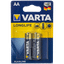 VARTA LONG LIFE 2 PACK AA ALKALINE BATTERY