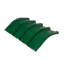 TREGERS TRAFFIC GREEN 0.4mm x 2.4m ROLL TOP RIDGE