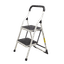 FORGE METAL WHITE 100kg 2 STEP LADDER