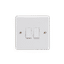 KENGO CURVE 2GANG 2WAY  WHITE SWITCH  