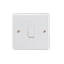KENGO CURVE 1 GANG 2 WAY WHITE  SWITCH 