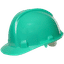 GREEN 6 POINT BUILDERS SAFETY HARD HAT