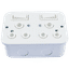 CRABTREE INDUSTRIAL TWIN 4x2 15Amp SOCKET OUTLET