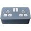 KENGO INDUSTRIAL 13Amp DOUBLE SWITCH SOCKET OUTLET