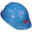 6 POINT BLUE MINERS SAFETY HARD HAT