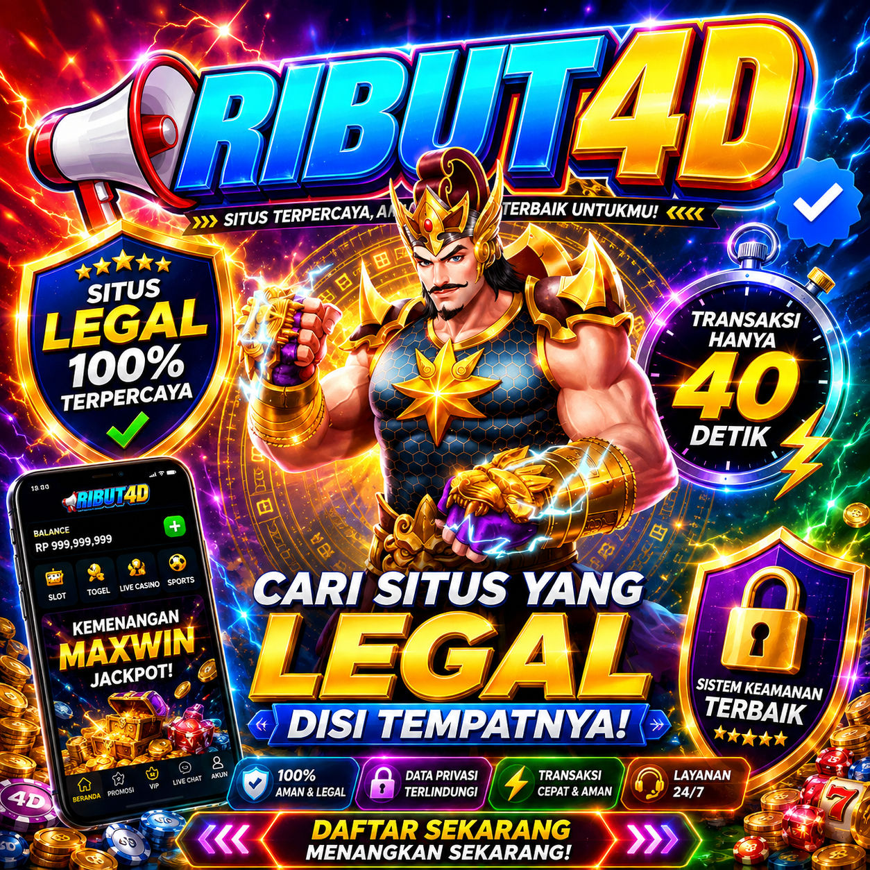 RIBUT4D | Cari Situs Yang LEGAL Disi Tempatnya Transaksi Hanya 40 Detik