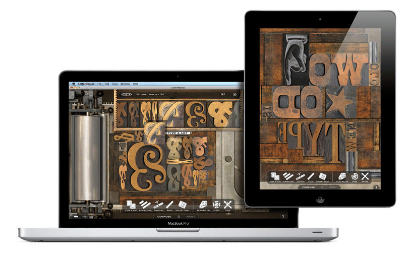 LetterMPress App on Devices
