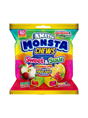 Monsta 2 In 1 Chews Sweet And Sour 50s