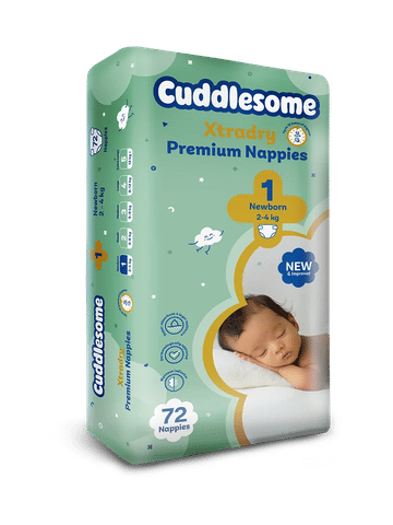 Cuddlesome Xtra Dry Premium New Born Jumbo 72s