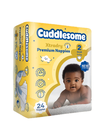 Cuddlesome Xtra Dry Premium Travel Nappies 24s