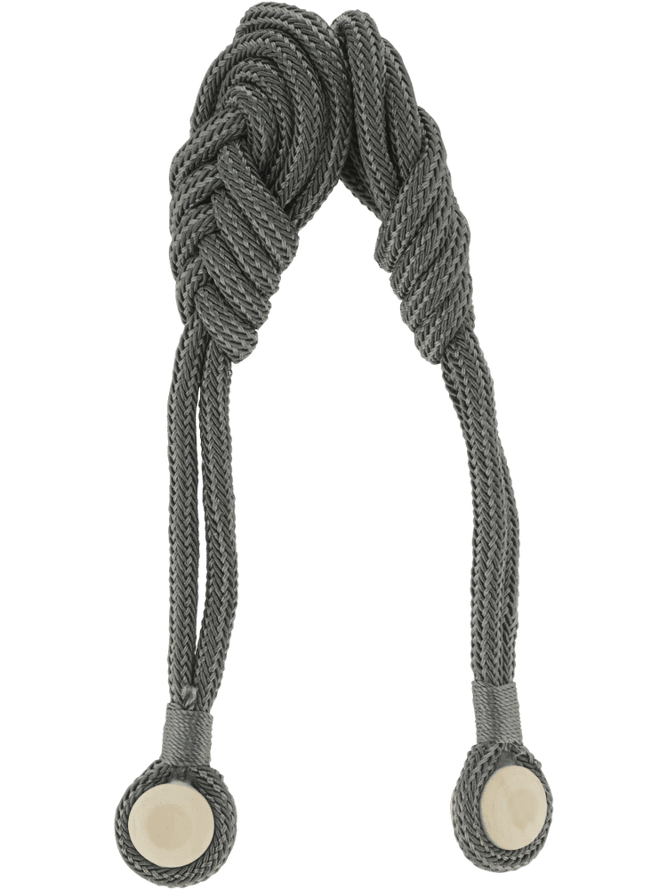 Charcoal Pleated Curtain Tieback