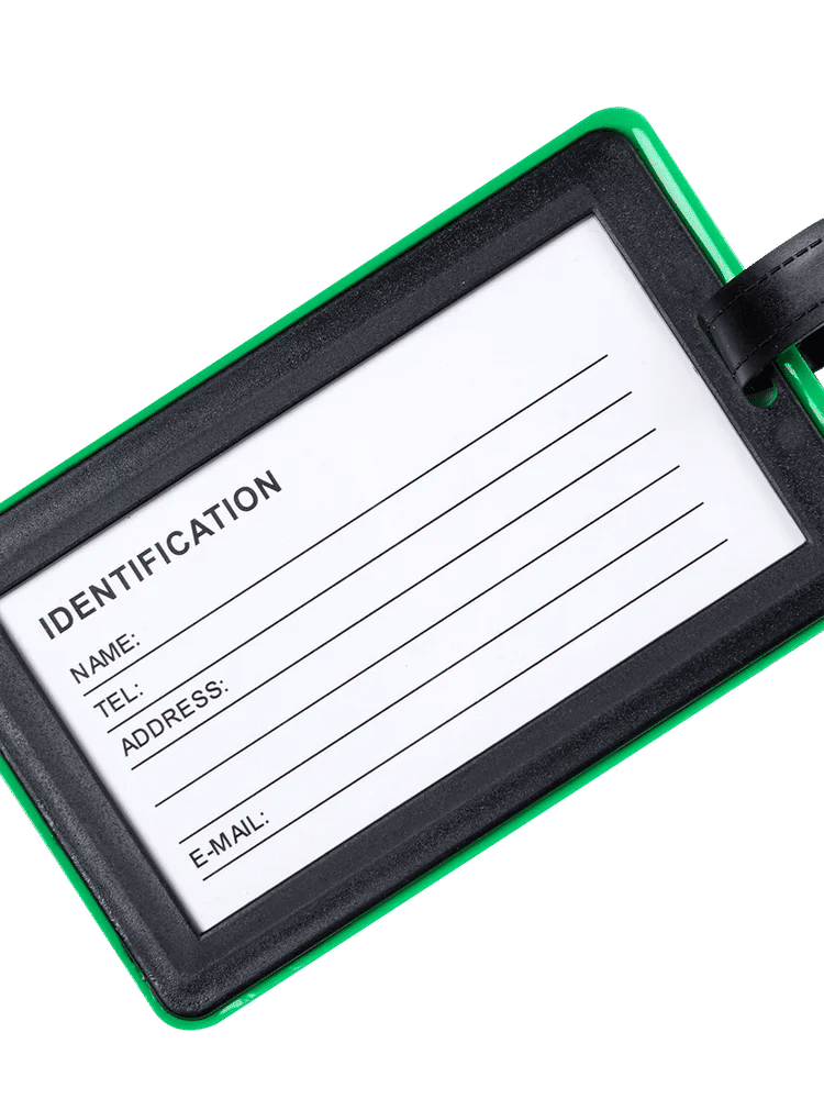 Green Don't Touch Luggage Tag (1)