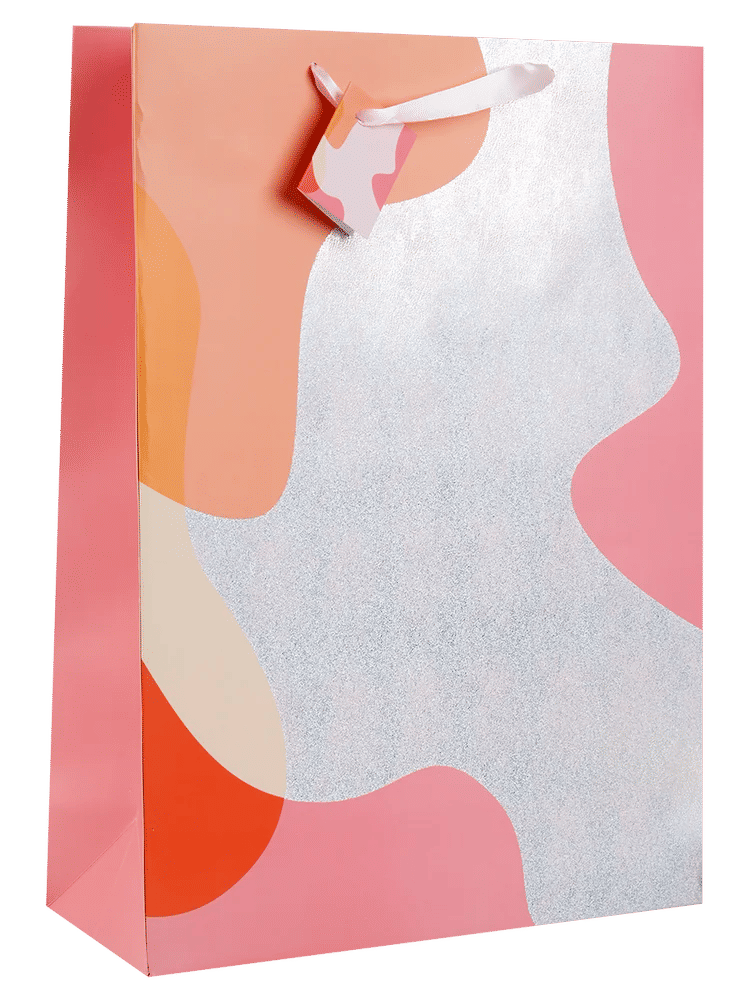 Extra Large Pattern Paper Gift Bag with Ribbon