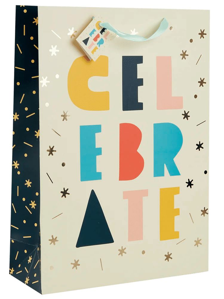 Extra Large Pattern Paper Gift Bag with Ribbon (2)