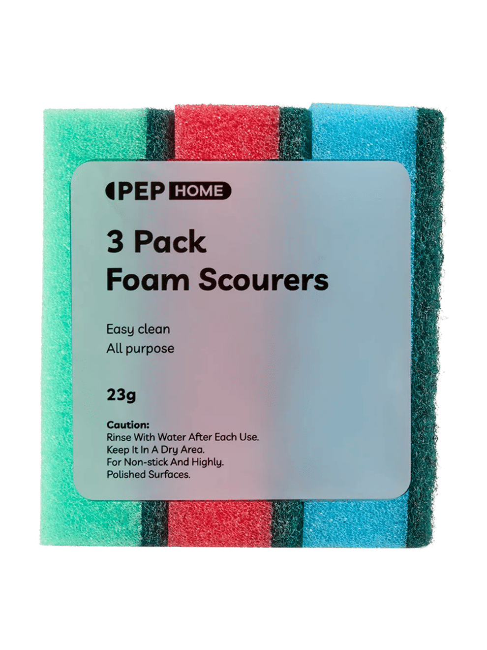 3 Pack All-Purpose Foam Scourers