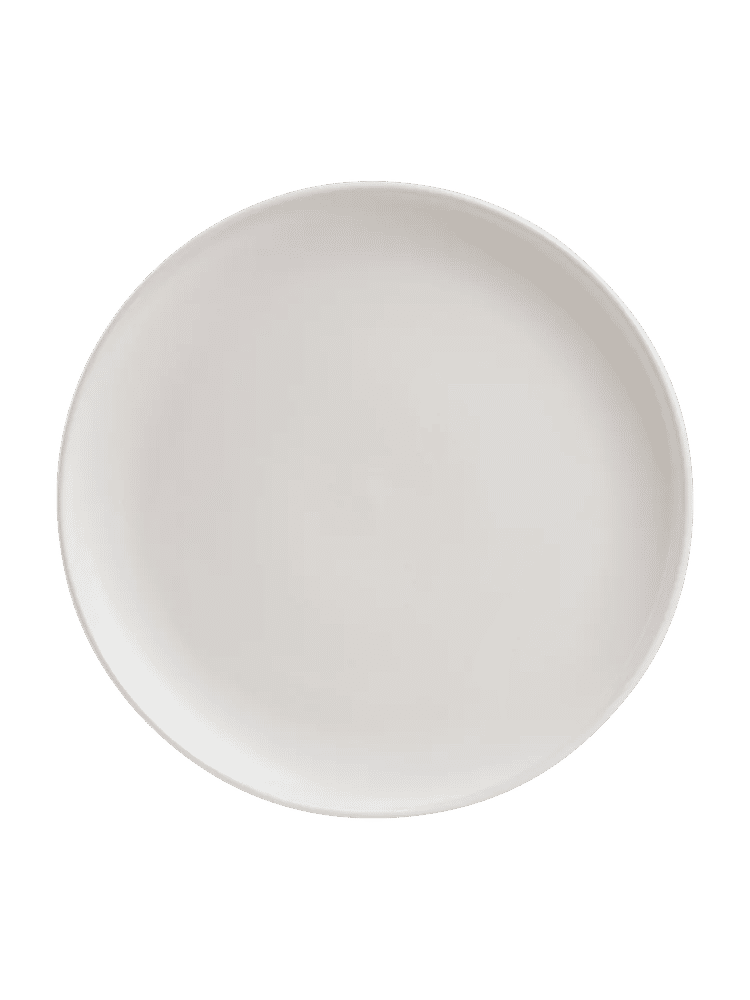 White Stoneware Dinner Plate (2)