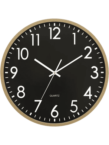 Large Black And Gold Clock