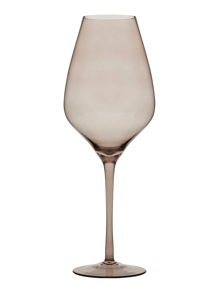 Elegant Smoked Tint Wine Glass 24cm