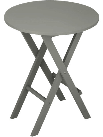 Grey Round Flip Table