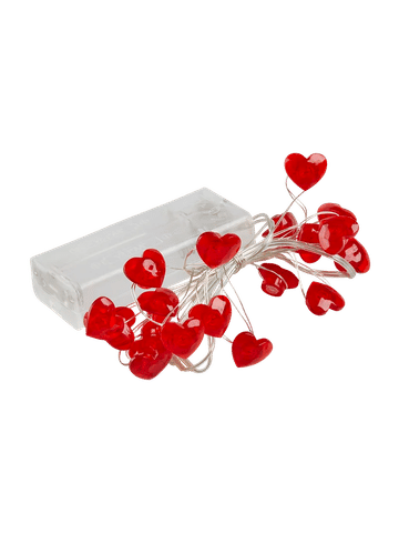 Red Heart Battery String Lights