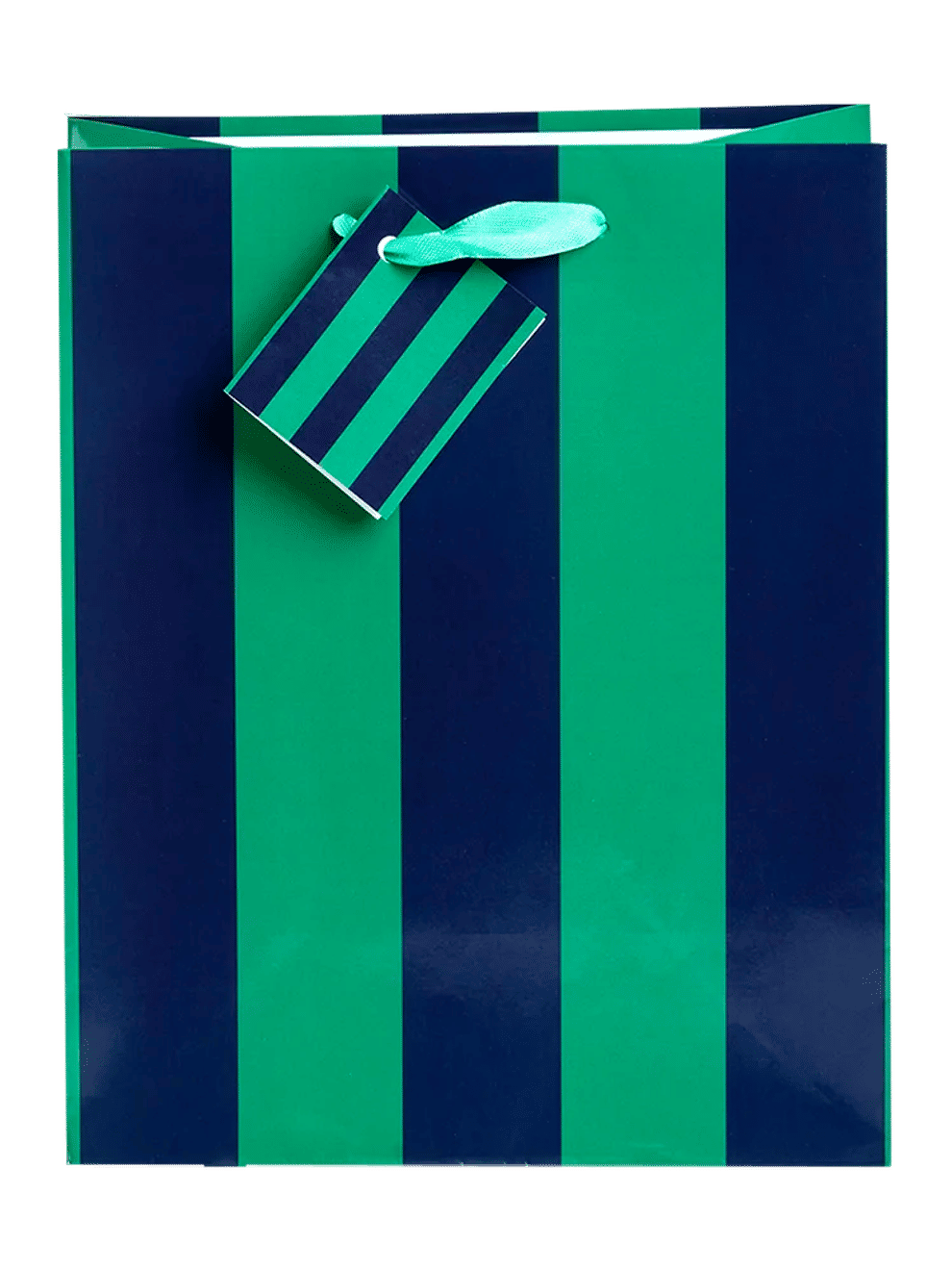 Striped Graphic Gift Bag