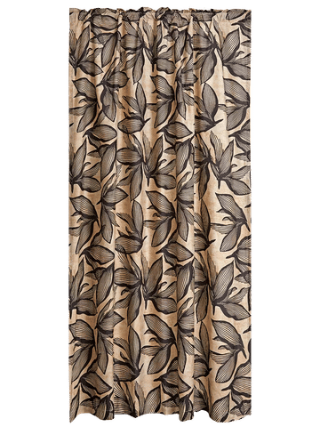 Unlined Microfibre Taped Curtain 140X218Cm