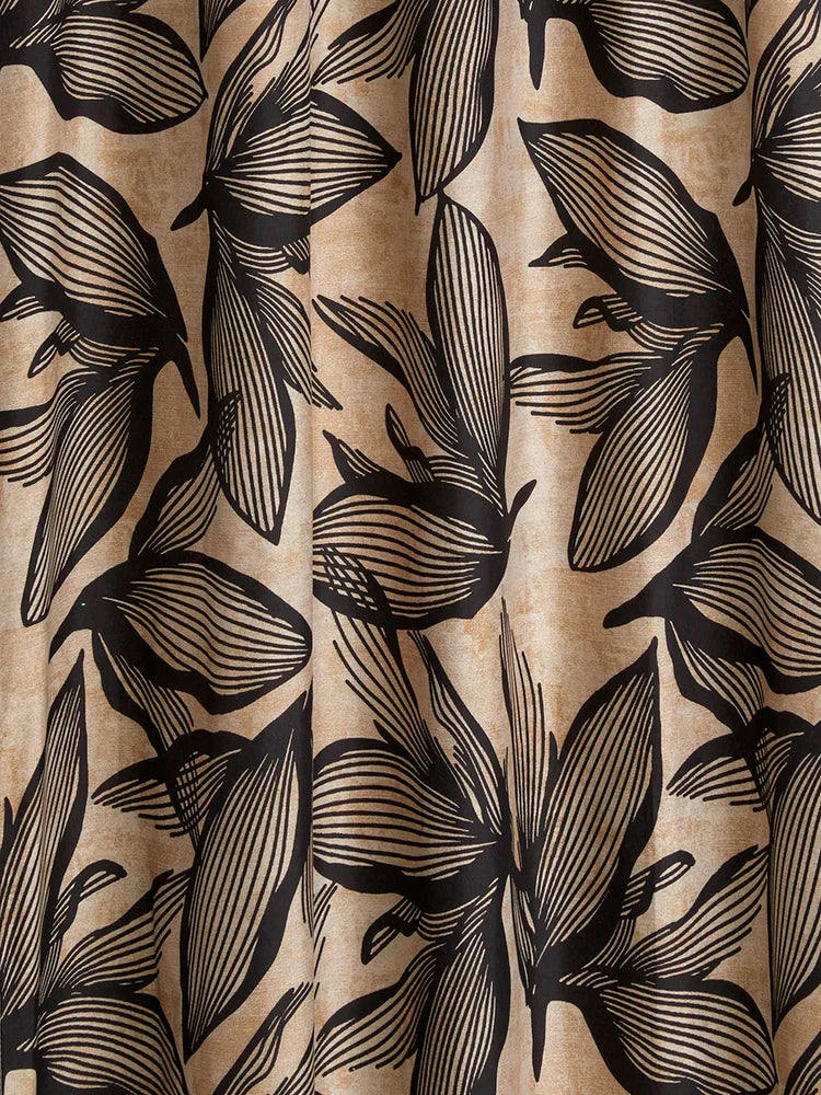 Unlined Microfibre Taped Curtain 140X218Cm (2)