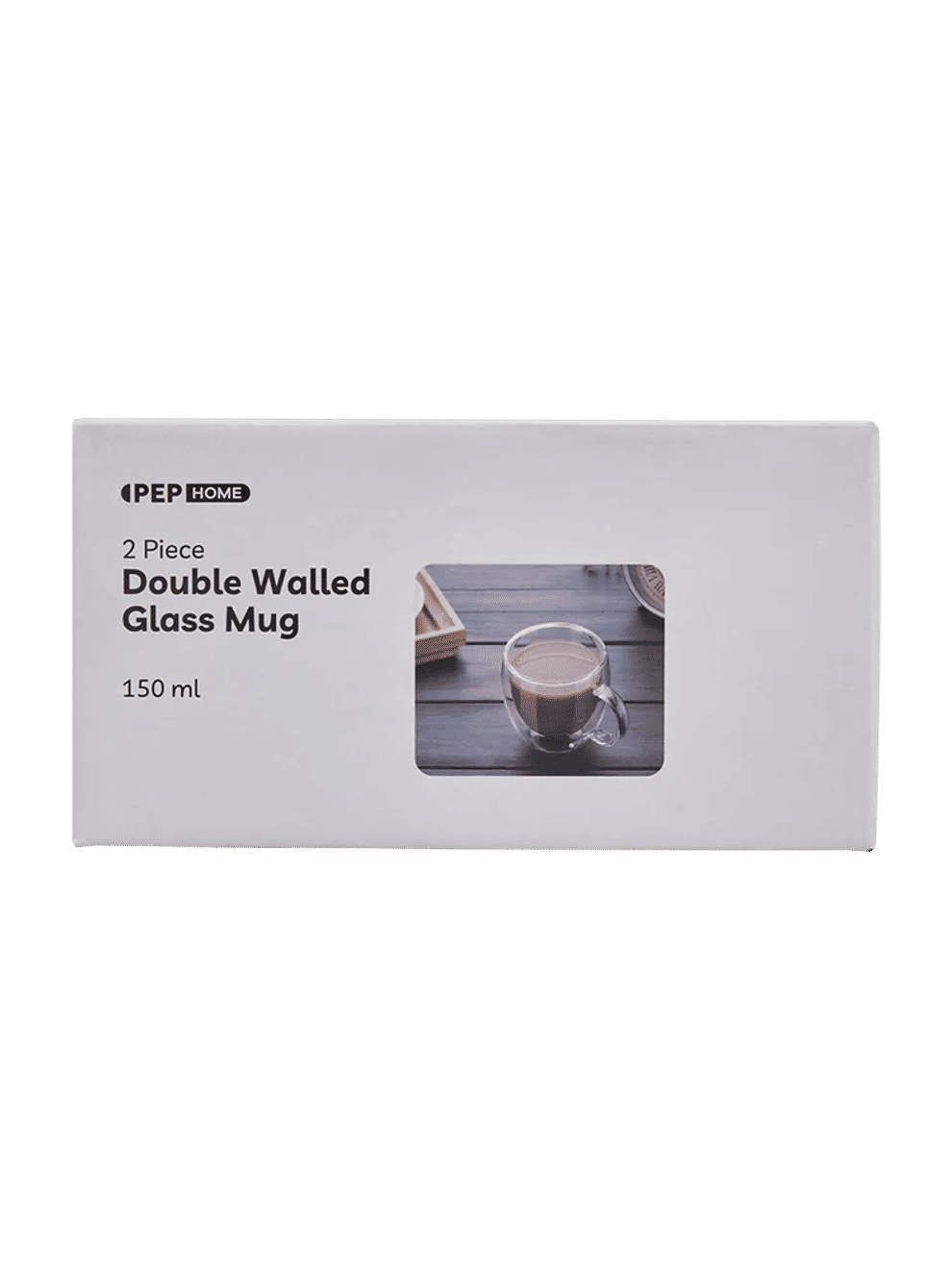 Double Walled Glass Mugs 150ml