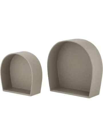 2 Piece Nested Wall Shelf Set