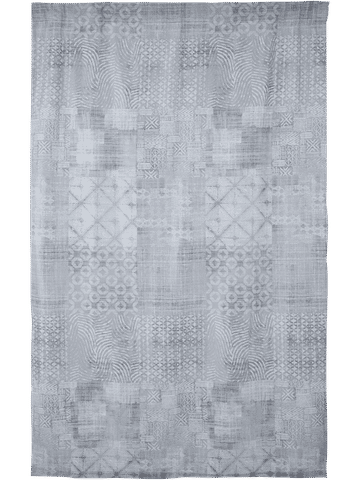Grey Patchwork Unlined Curtain 140x218cm