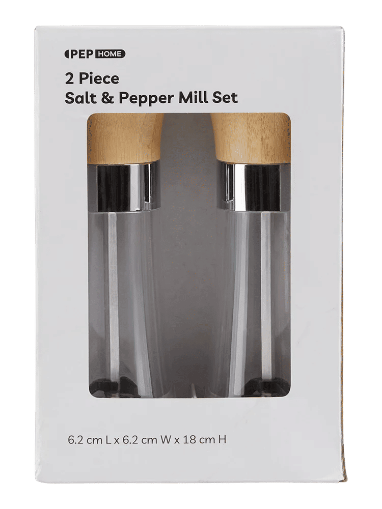 2 Piece Adjustable Spice Grinder Set