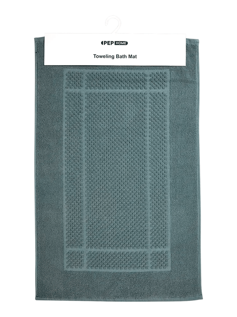 Green Toweling Bathroom Mat