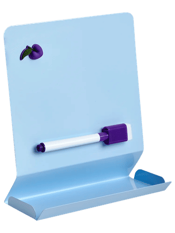 Light Blue Magnetic Dry Erase Board with Pen and Tray