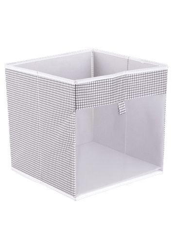 Dark Grey Grid Storage Box