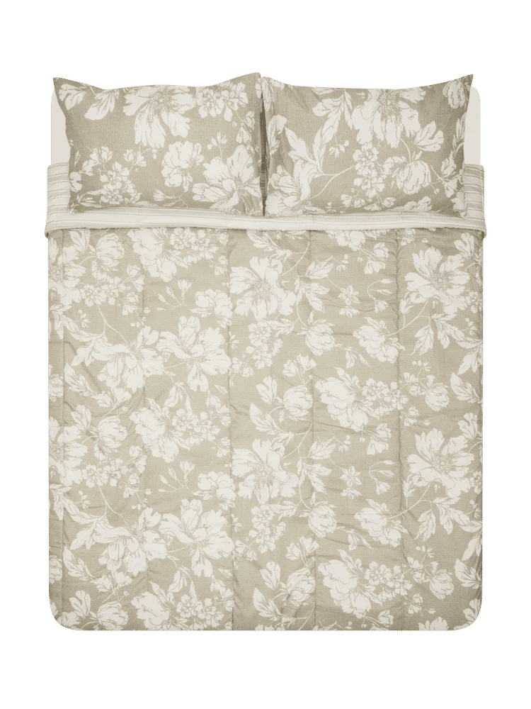 Floral Print Queen Bed Comforter
