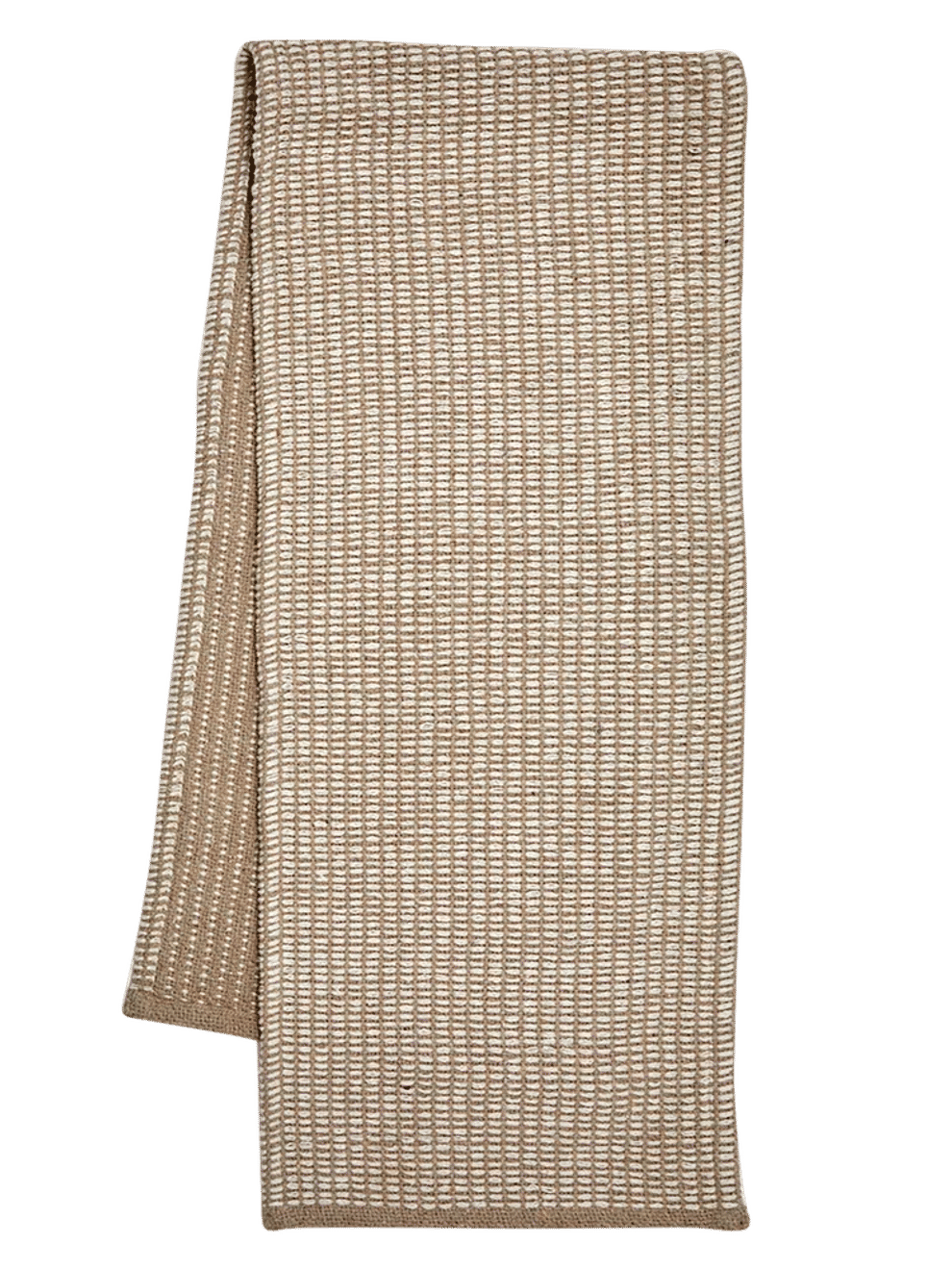 Natural Woven Grid Table Runner