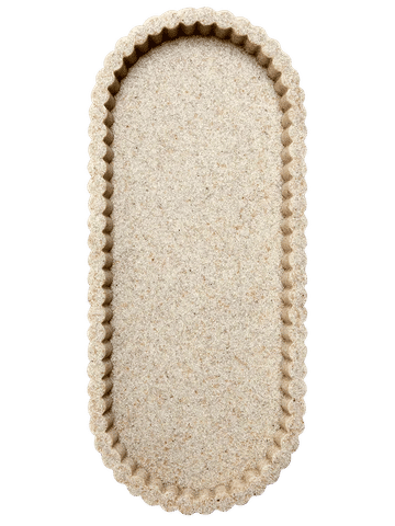 Oval Fluted Textured Bathroom Vanity Tray