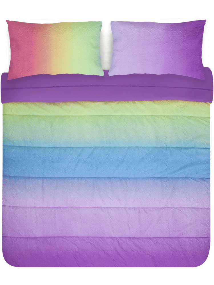 Pink Kids Printed Comforter Set Single Bed