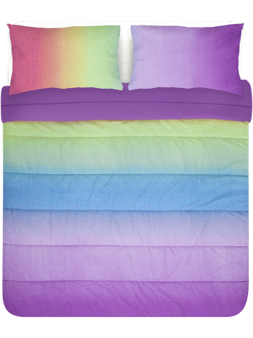 Pink Kids Printed Comforter Set Single Bed