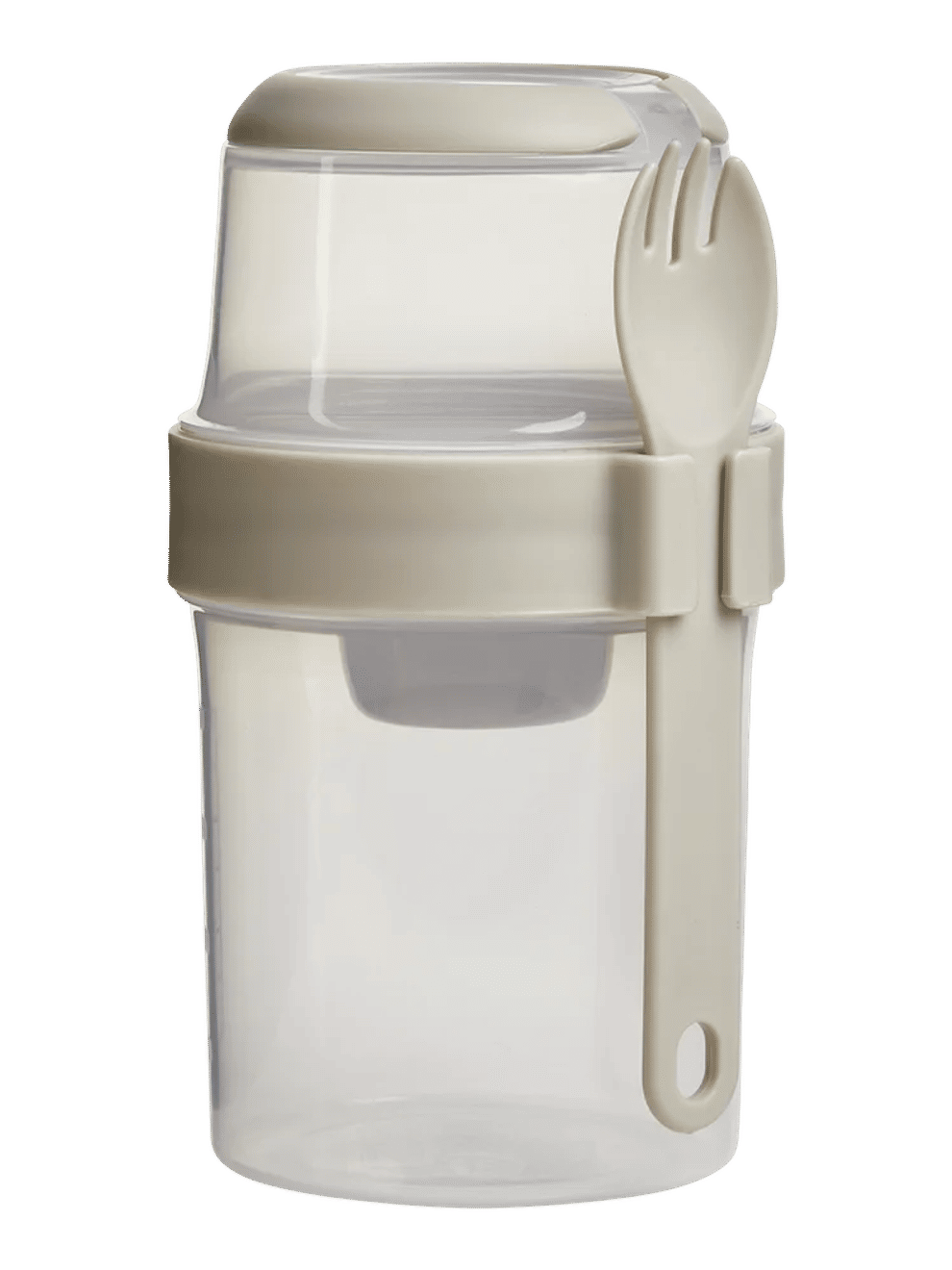 Portable Plastic Snack Container with Spork (Assorted) (5)