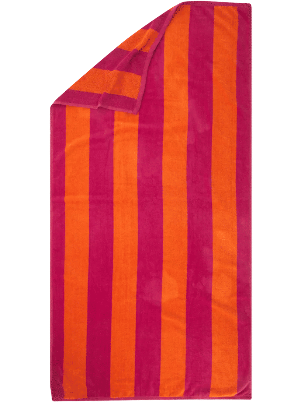 Pink and Orange Stripe Beach Towel