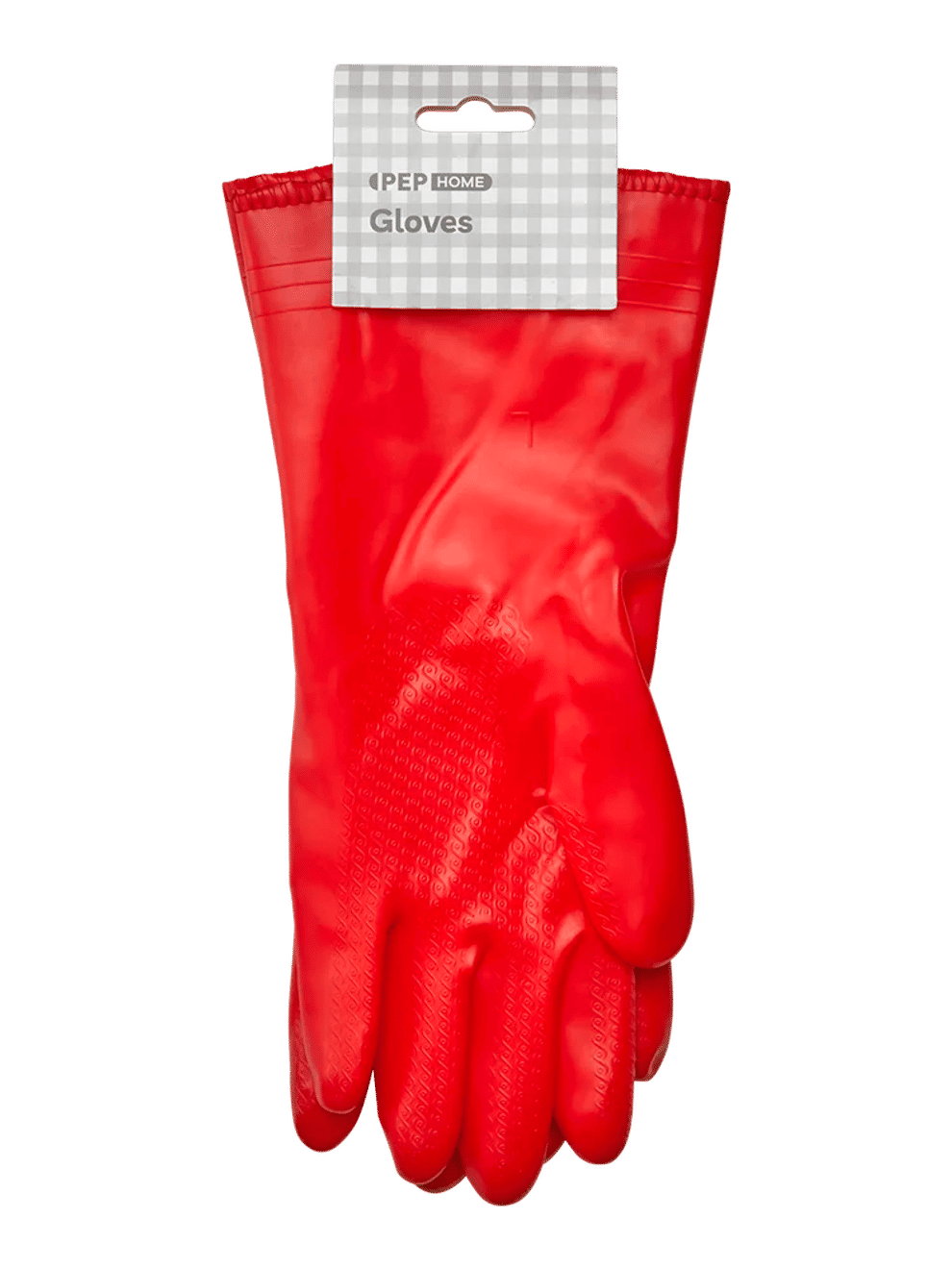 Durable Red Rubber Cleaning Gloves