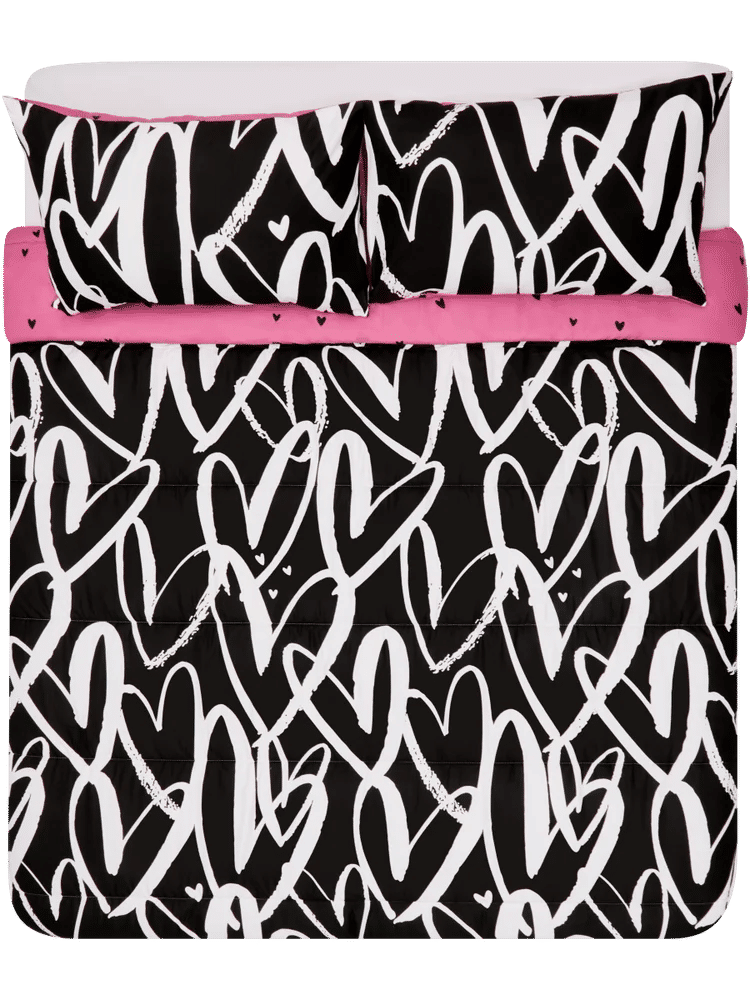 Single Heart Print Kids Comforter