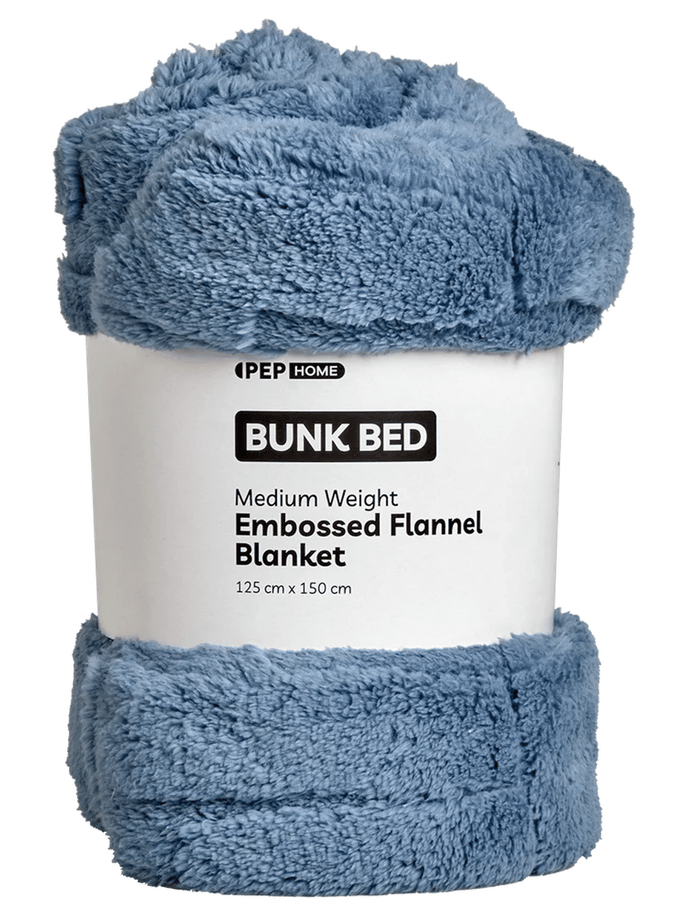 Blue Soft Embossed Flannel Blanket